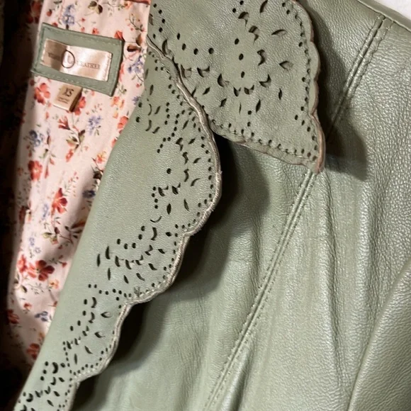 WILSON LEATHER NEW GREEN JACKET - Picture 3 of 13